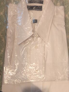 Formal White Dress Shirt by Forsyth - Classic Point Collar
